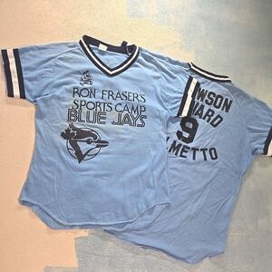 2 RAD VTG Matching Wilson YL Sports Jerseys S Men M Wom FL Blue Jays Camp Raglan